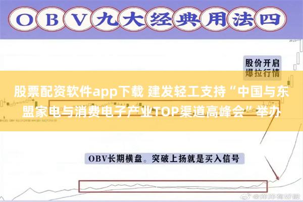 股票配资软件app下载 建发轻工支持“中国与东盟家电与消费电子产业TOP渠道高峰会”举办