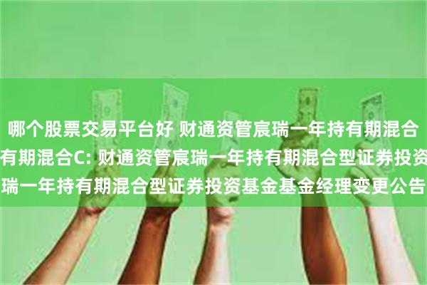 哪个股票交易平台好 财通资管宸瑞一年持有期混合A,财通资管宸瑞一年持有期混合C: 财通资管宸瑞一年持有期混合型证券投资基金基金经理变更公告